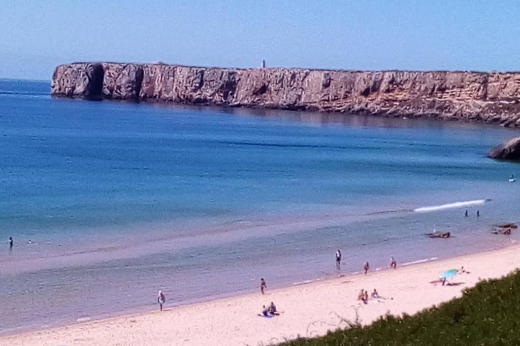 Casa do Beliche - frente praia, grande terraço privado Sagres Exterior foto